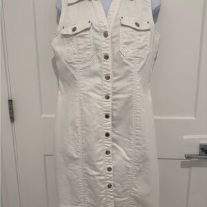 INC International Concepts White Dress with lace details